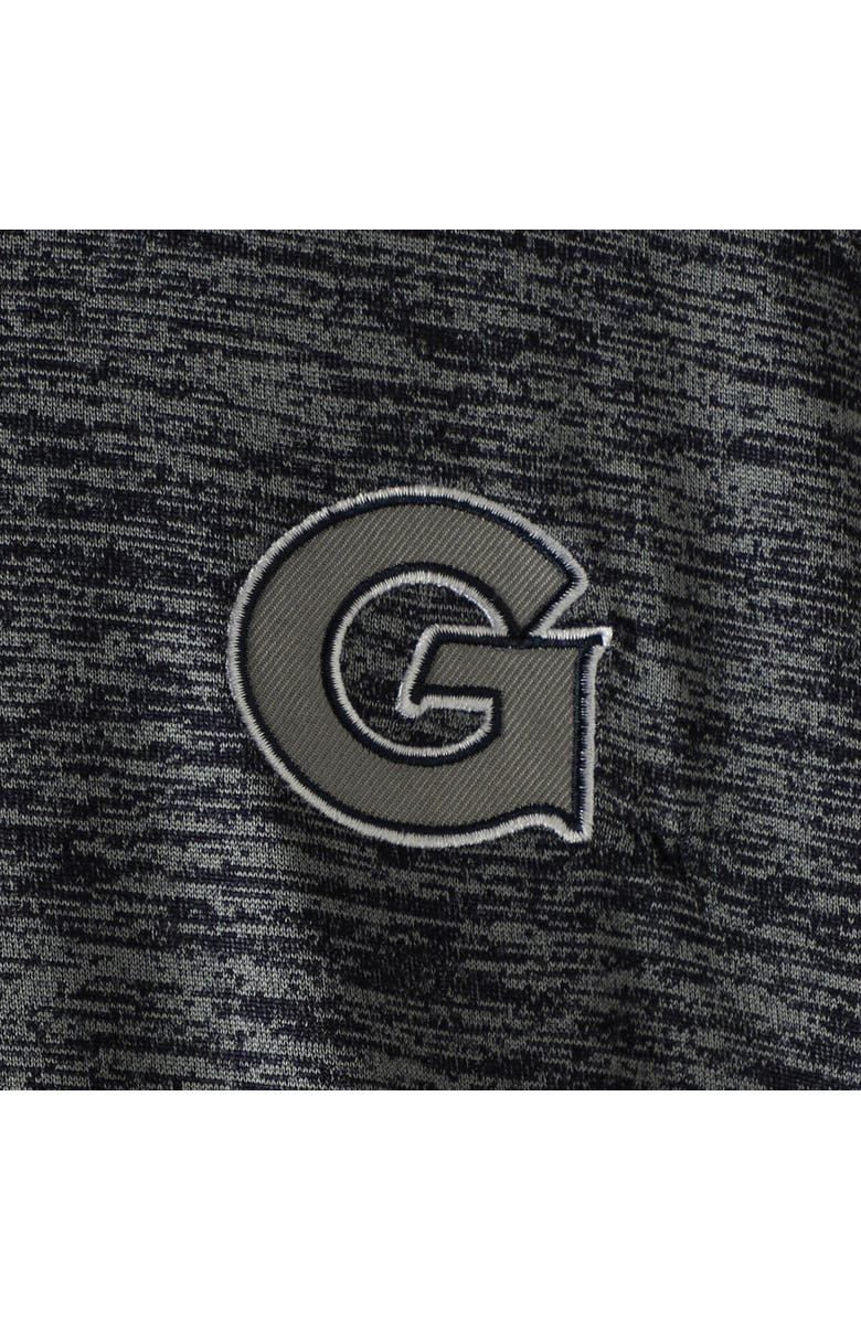 COLOSSEUM Men's Colosseum Heathered Navy Georgetown Hoyas Down Swing Raglan Polo, Alternate, color, Heather Navy