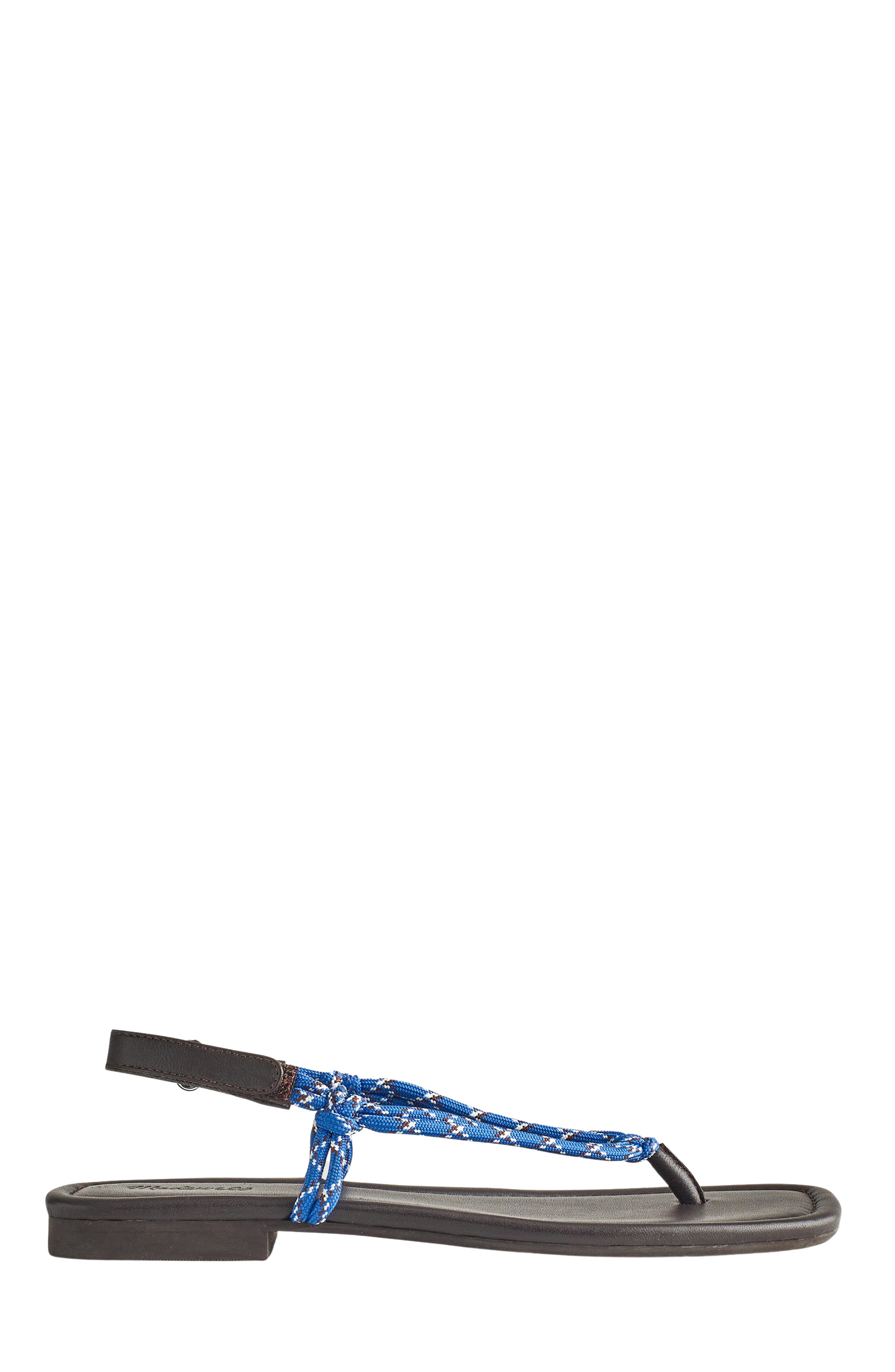 Madewell The Aliyah Paracord Thong Sandal, Main, color, Retro Blue
