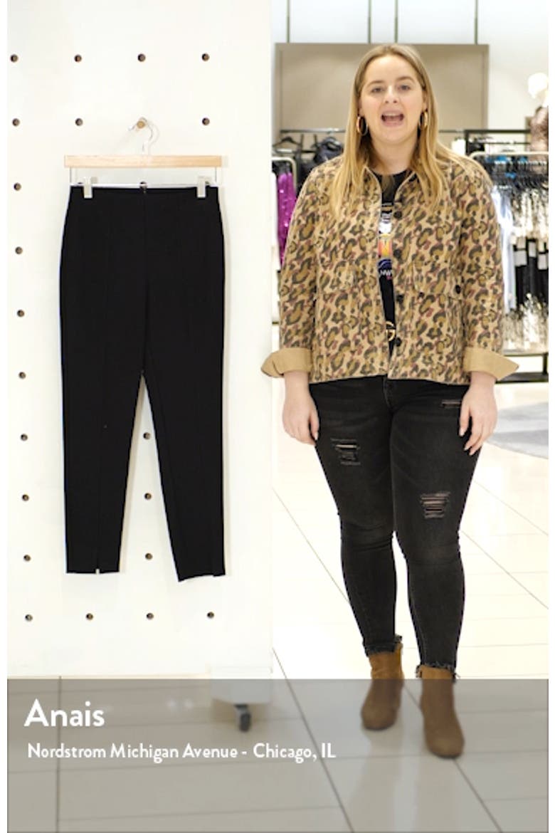 Notched Hem Ankle Pants video