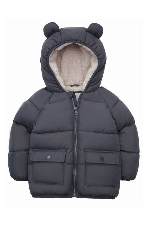 Baby Fleece Lined Bear Puffer Jacket (Baby)