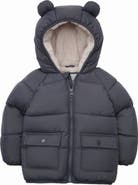 Rokka&Rolla Baby Fleece Lined Bear Puffer Jacket