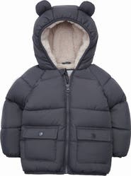 Rokka&Rolla Baby Fleece Lined Bear Puffer Jacket