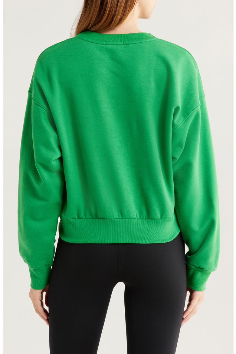 On the Go Crewneck Sweatshirt, Alternate, color, HOME COURT GREEN