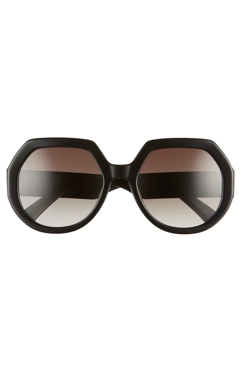 Longchamp 55mm Gradient Geometric Sunglasses, Alternate, color, 