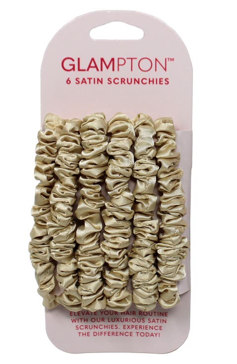 Pack of 6 Satin Scrunchies