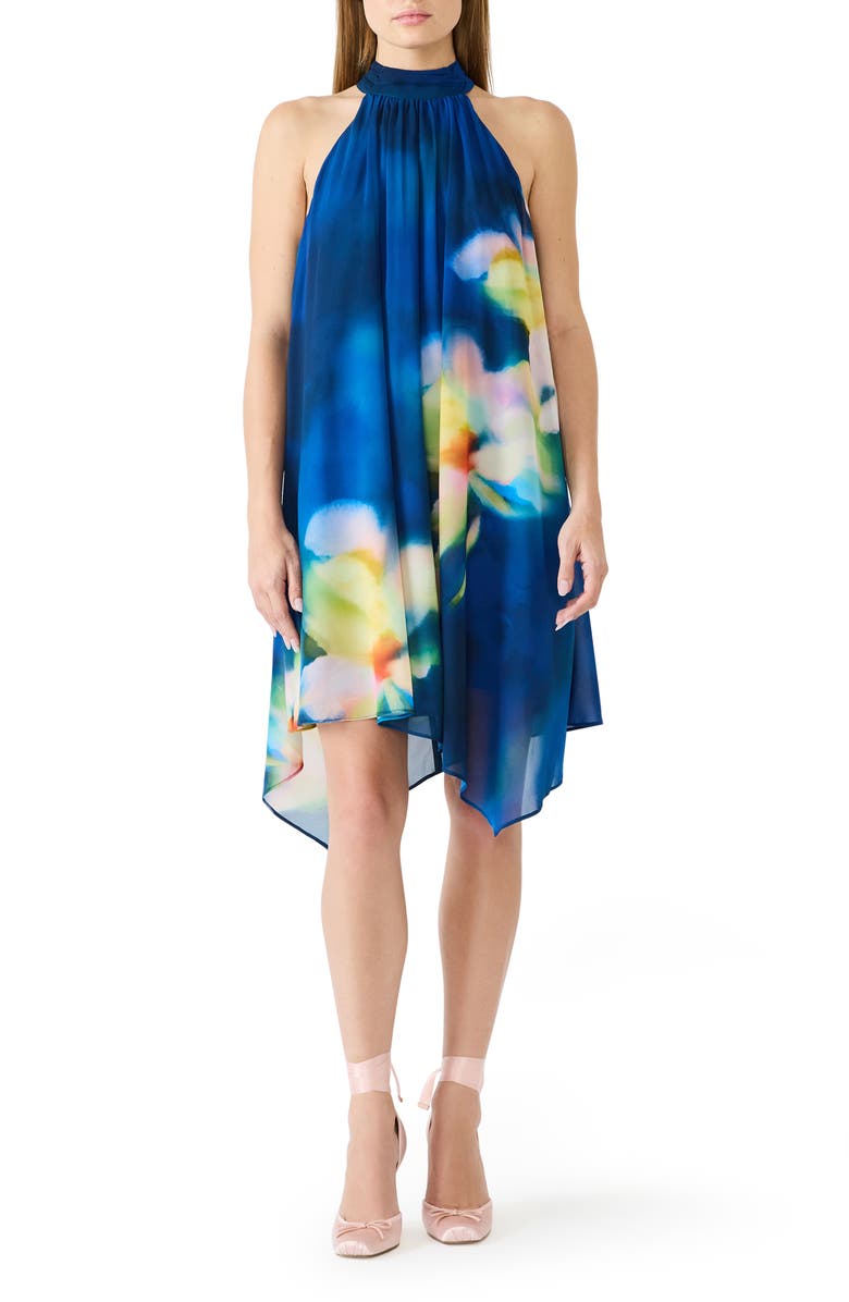 Steve Madden Sander Mini Halter Dress, Main, color, 