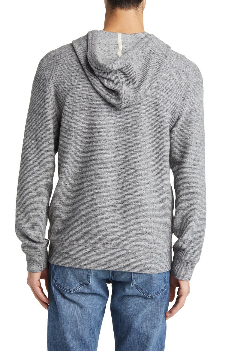 Surf Organic Cotton Blend Zip-Up Hoodie, Alternate, color, GREY STORM HEATHER