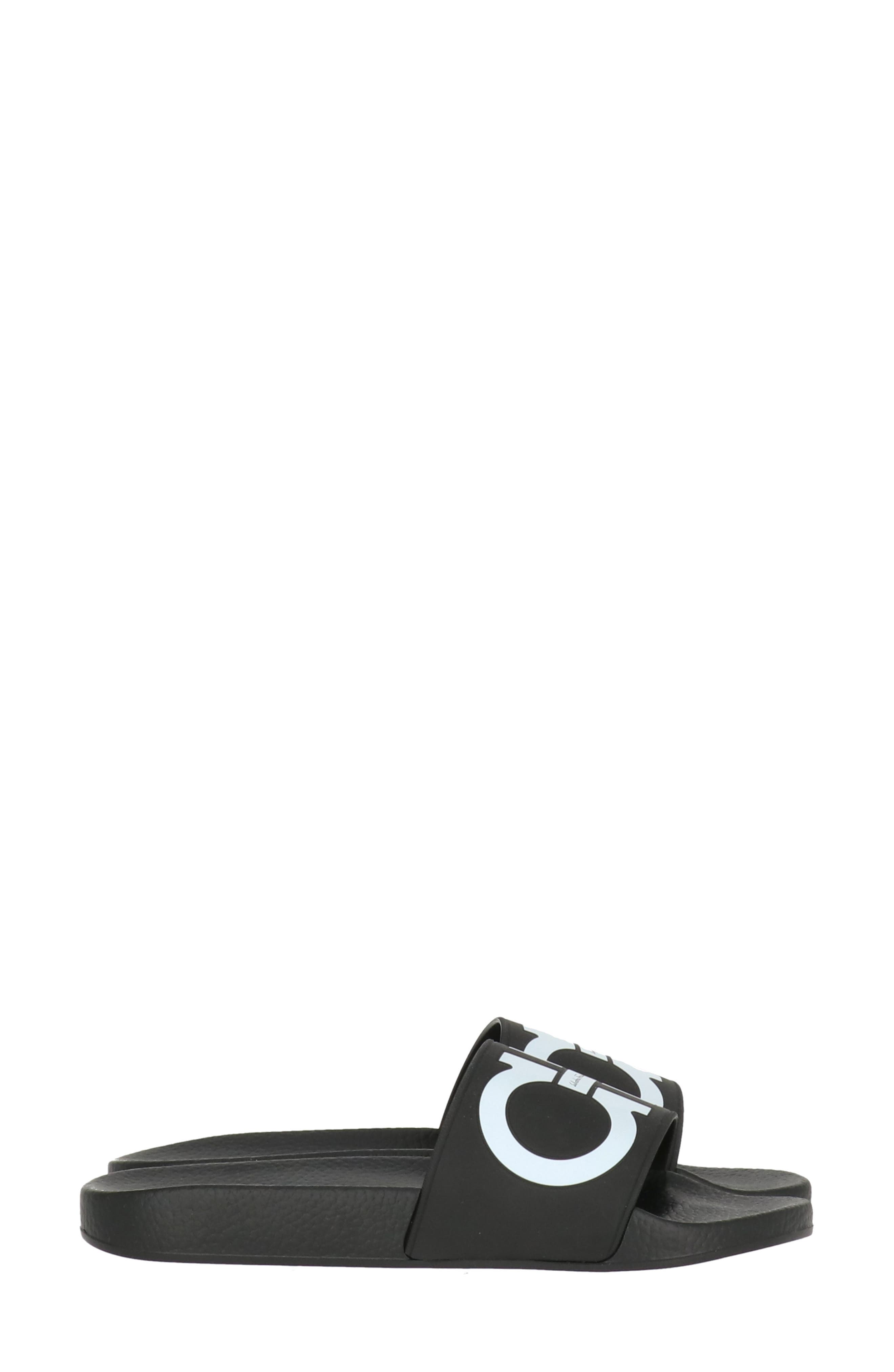 FERRAGAMO Gancini Groove Slide Sandal, Alternate, color, 