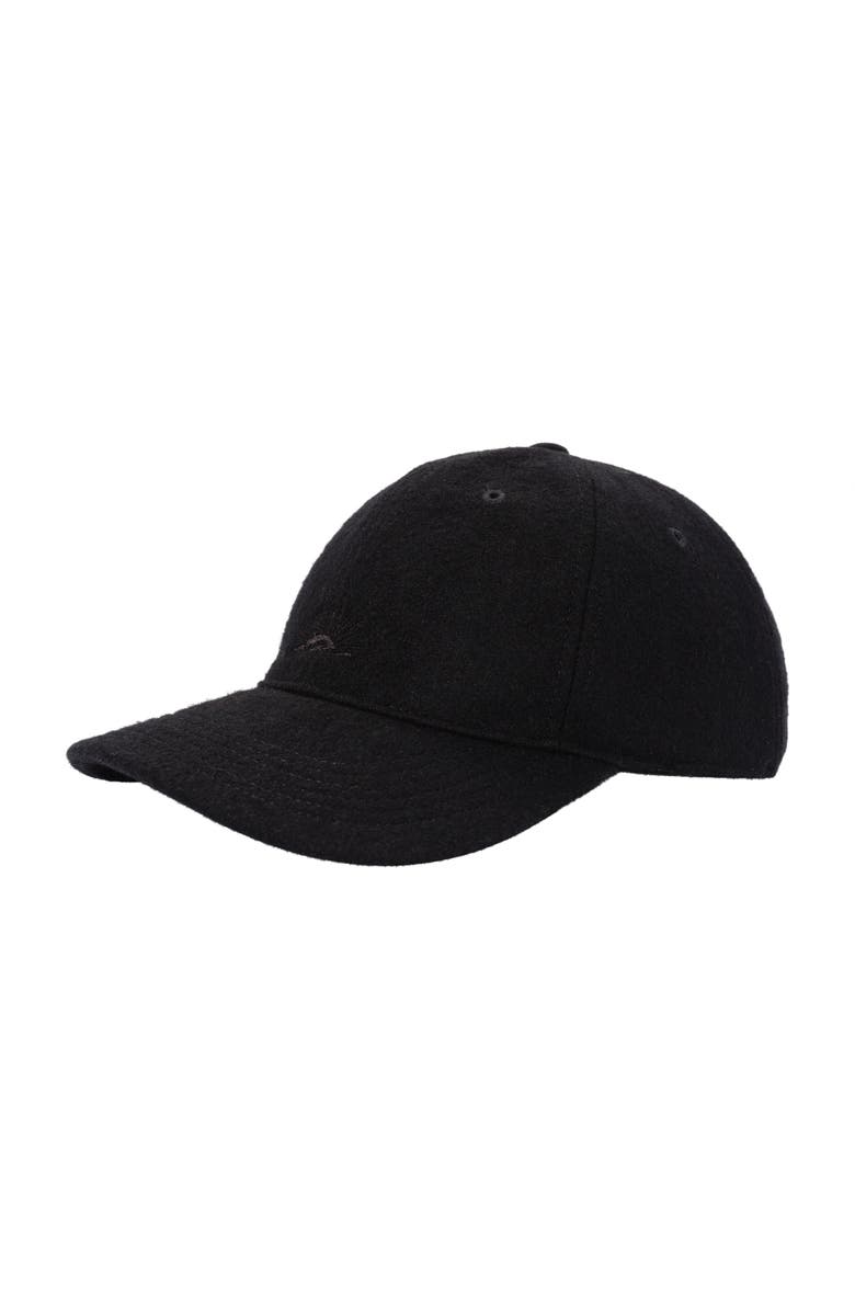 Faherty Wool Baseball Hat, Main, color, Black