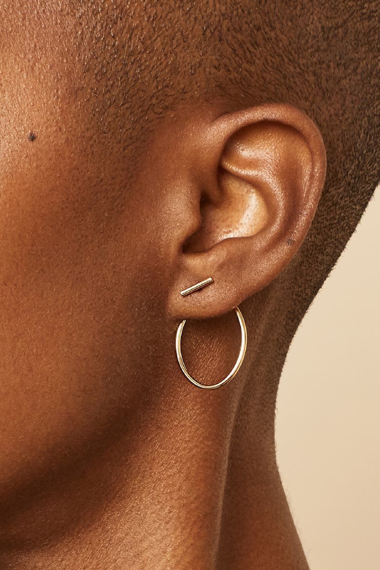 14K Yellow Gold Roundabout Ear Jackets, Alternate, color, Yellow Gold