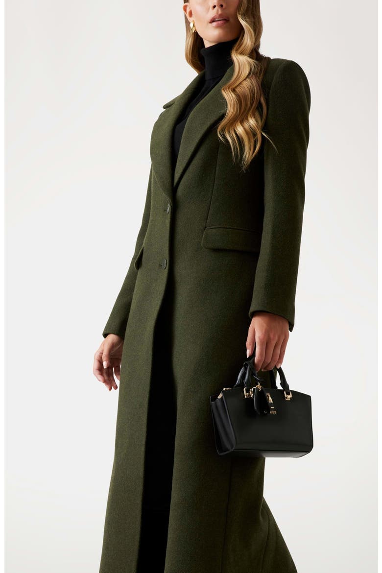 Lauren Long Coat, Alternate, color, GREEN