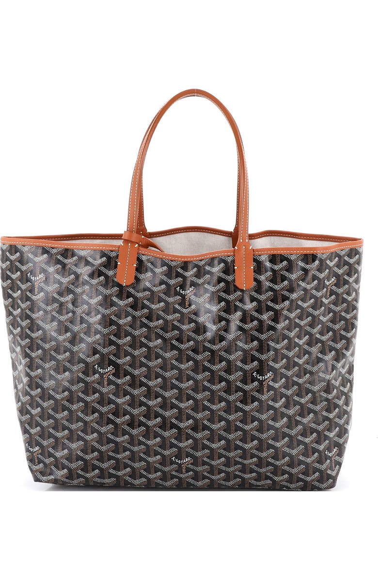 Pre-Owned Goyard Saint Louis Tote Coated Canvas PM, Main, color, Brown