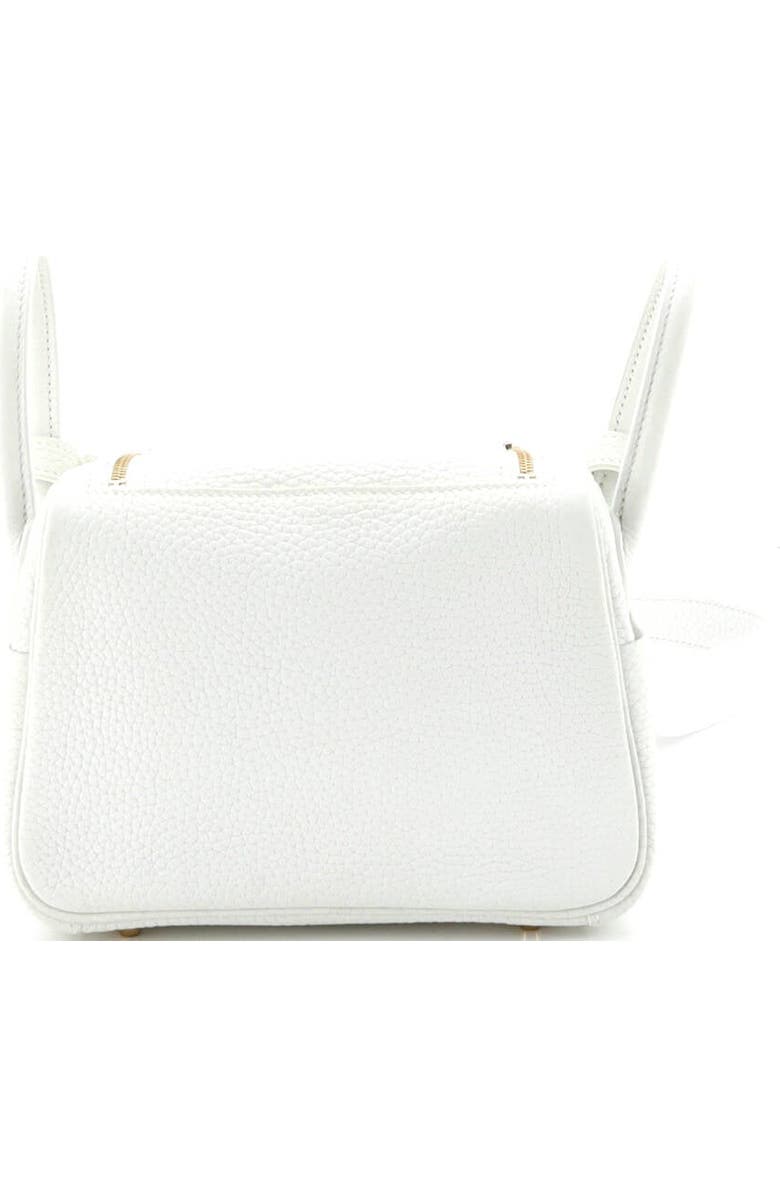 Pre-Owned Hermes Lindy Bag Clemence Mini, Alternate, color, New White