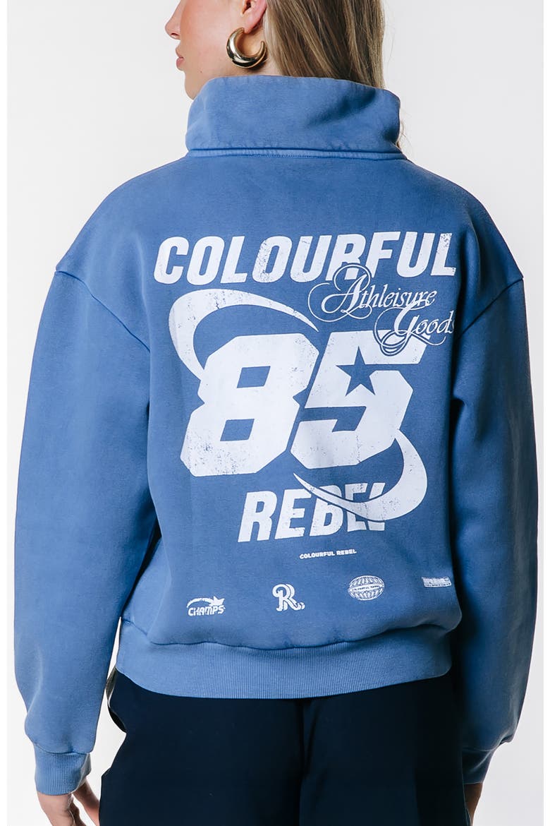 CR 85 Washed Zip Sweat, Alternate, color, Blue