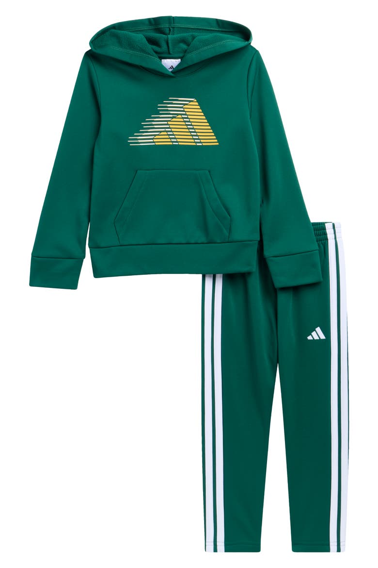 Kids' Logo Hoodie & Sweatpants Set, Main, color, COLLEGIATE GREEN