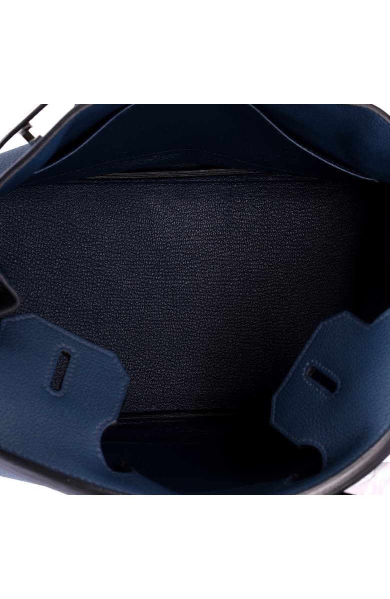 Pre-Owned Hermes Birkin Handbag Blue Togo with Palladium Hardware 30, Alternate, color, Bleu De Prusse