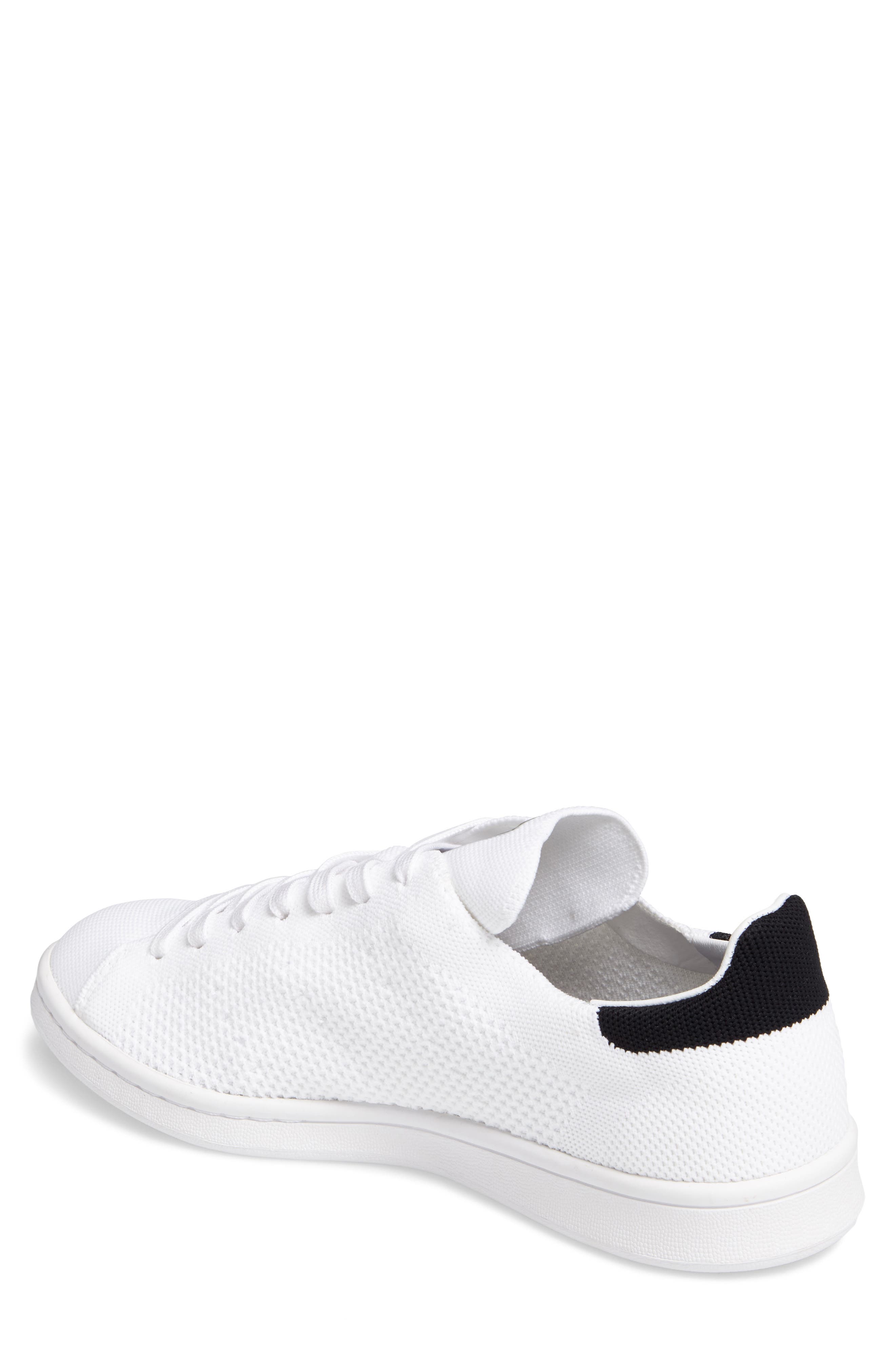 Stan Smith Primeknit Sneaker, Alternate, color, WHITE/ WHITE/ CORE BLACK