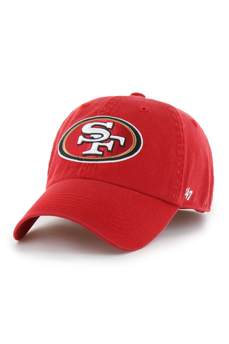 Men's '47 Scarlet San Francisco 49ers Franchise Logo Fitted Hat, Main, color, Scarlet