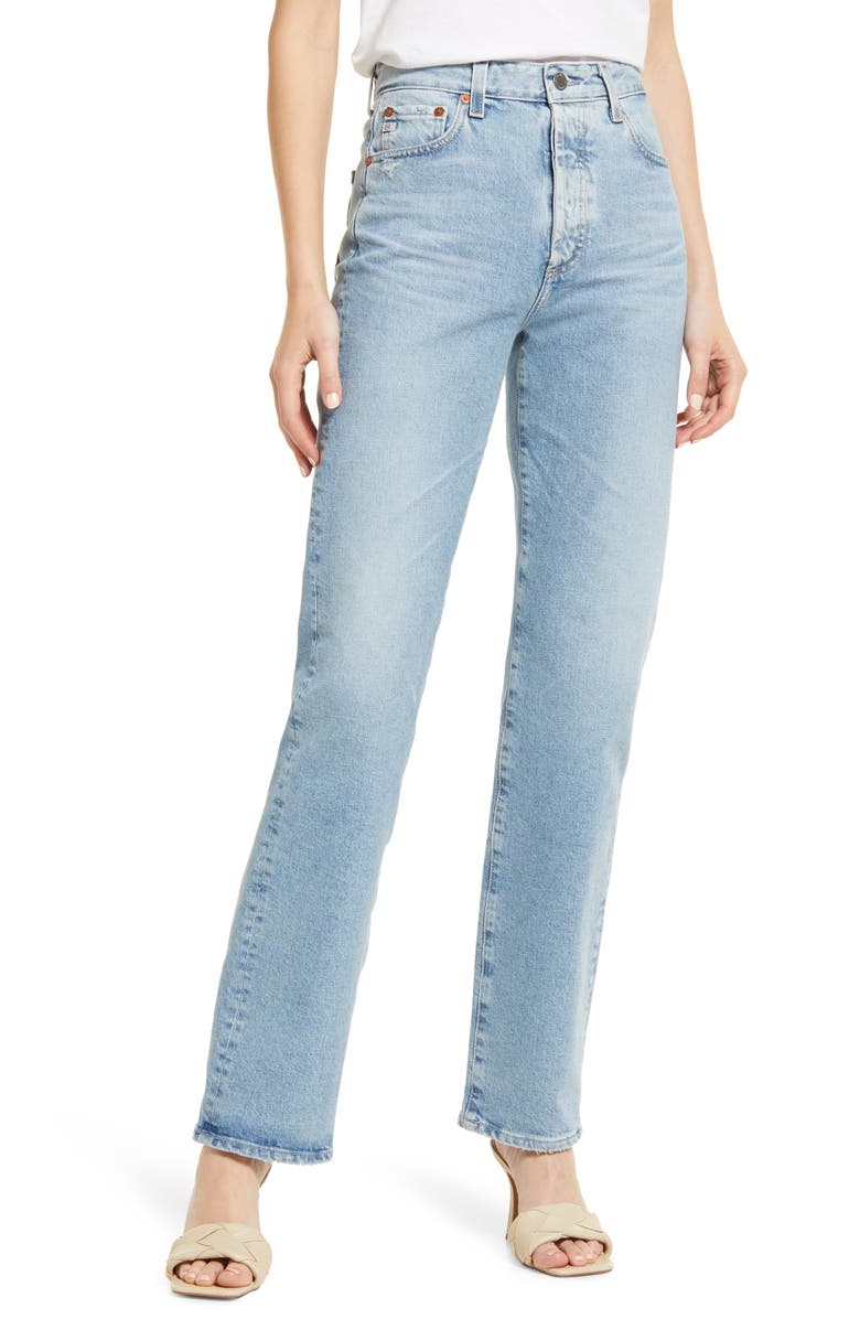 AG Alexxis High Waist Straight Jeans, Main, color, 