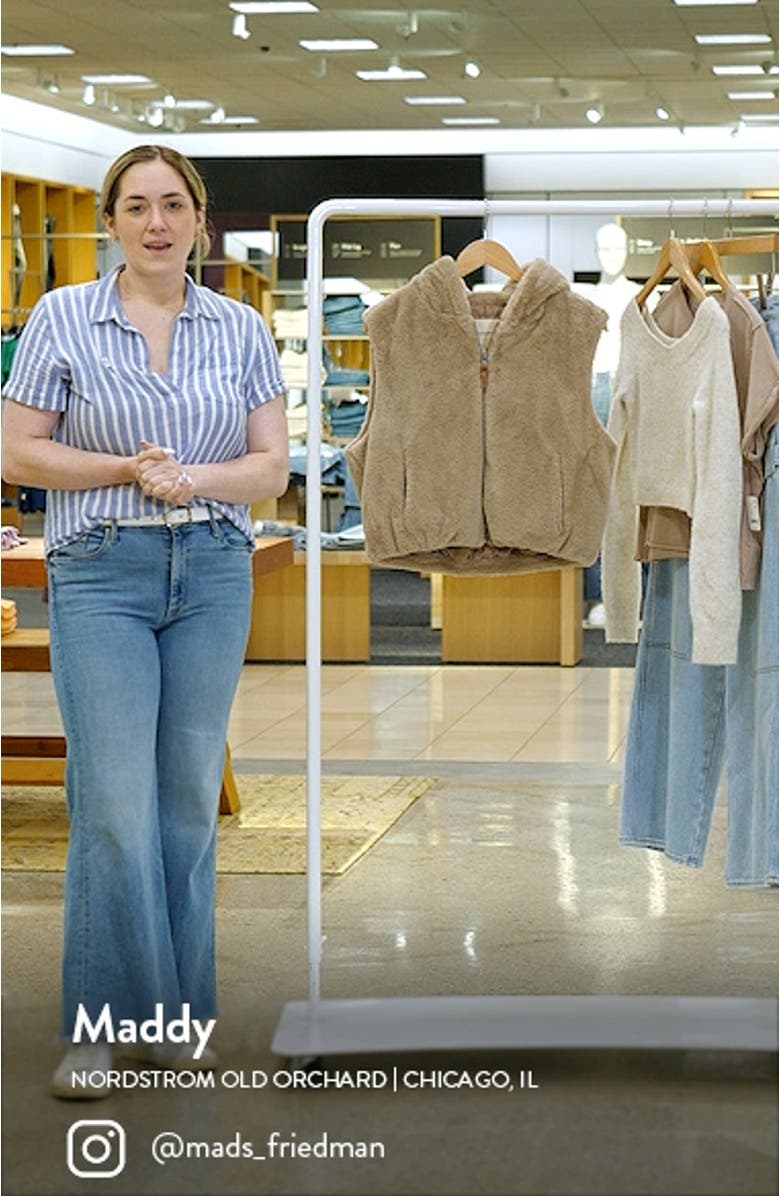 Mink Faux Fur Hooded Vest, sales video thumbnail