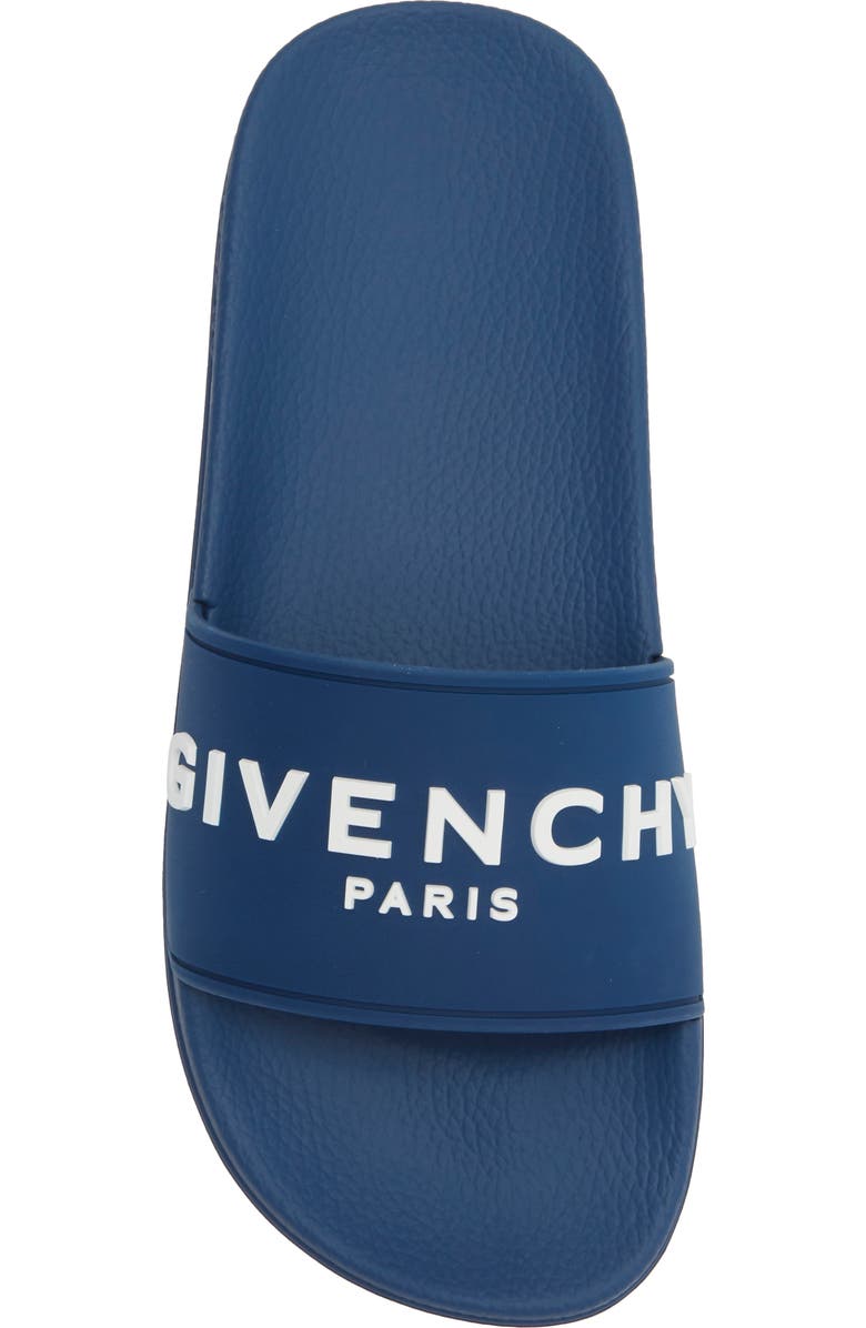 Givenchy Logo Slide Sandal, Alternate, color, Blue
