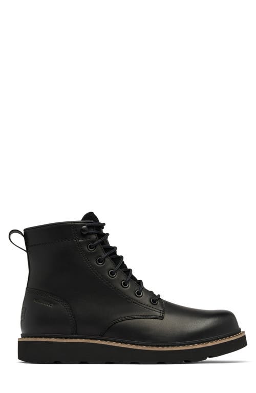 Sorel Men's Slabtown Leather Lace-up Boots In Black