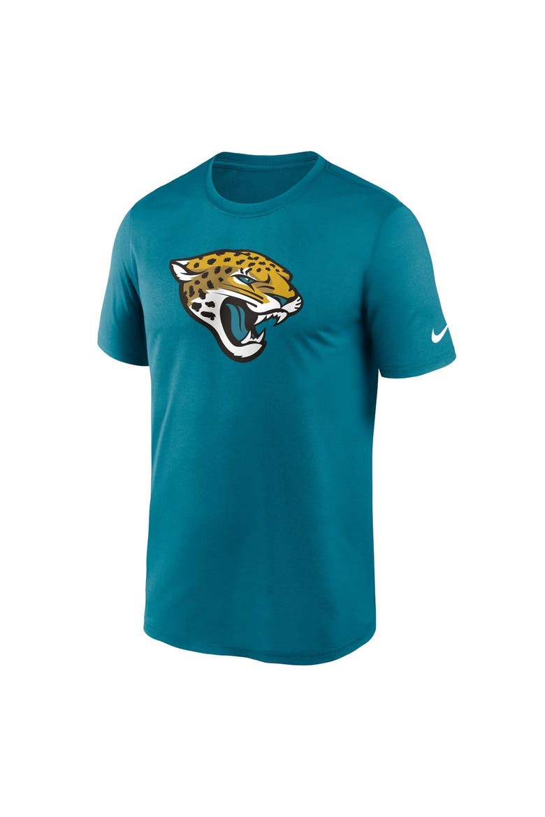 Men's Nike  Teal Jacksonville Jaguars Legend Logo Performance T-Shirt, Alternate, color, Teal