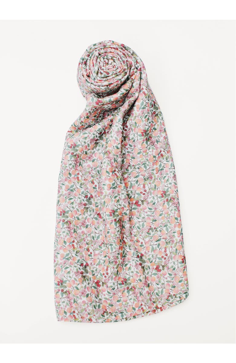 Timo & Violet Peach Blossom Shawl Blanket, Main, color, White