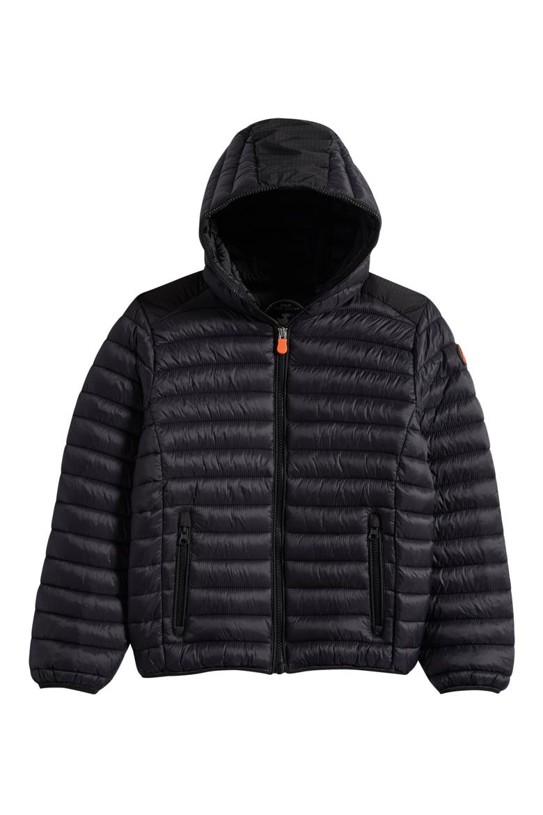 Kids' Flip Recycled Nylon Puffer Jacket, Main, color, BLACK