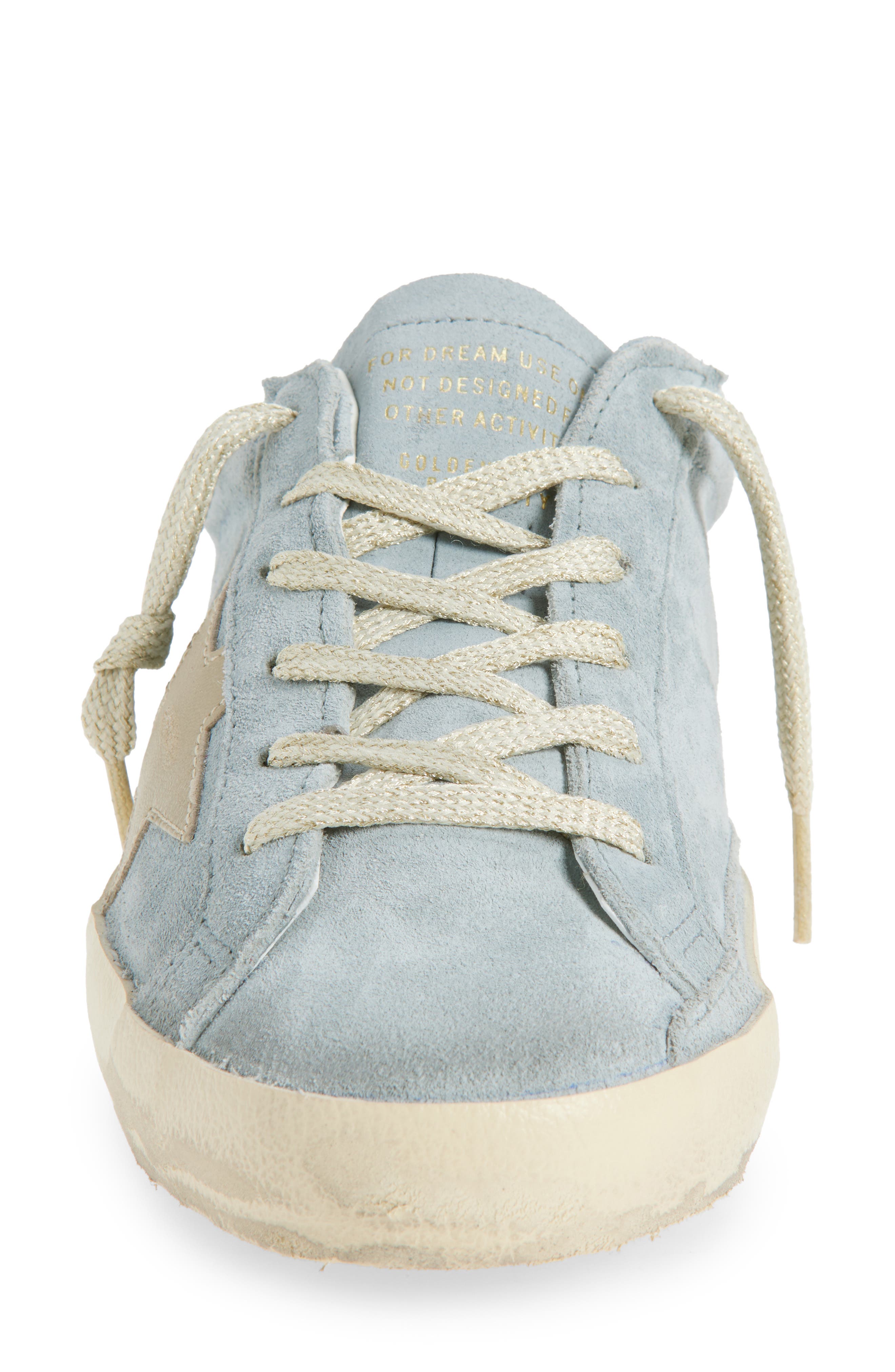 Golden Goose Super-Star Sabot Mule Sneaker, Alternate, color, Light Blue/ Beige