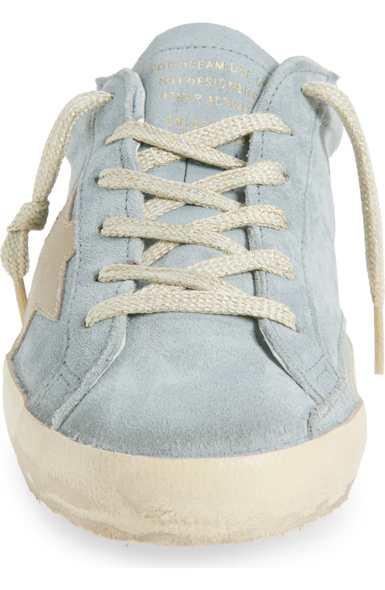 Golden Goose Super-Star Sabot Mule Sneaker, Alternate, color, Light Blue/ Beige