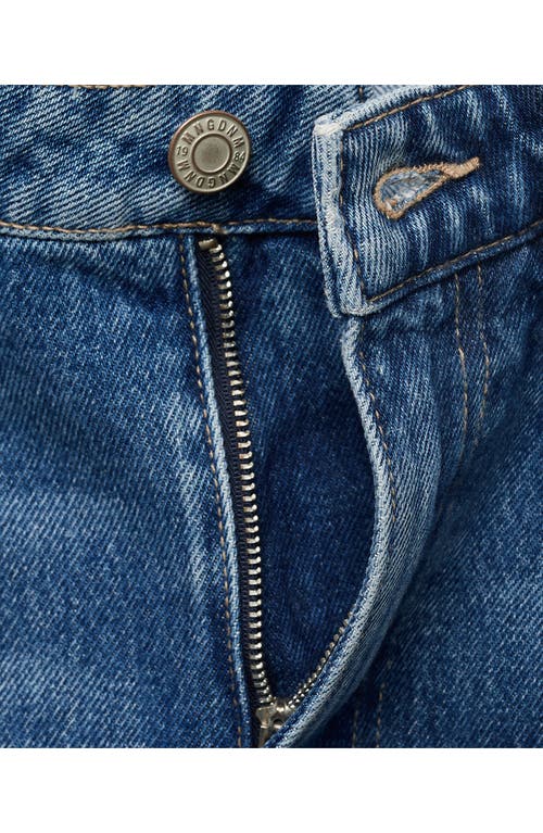Mango High Waist Balloon Jeans In Blue