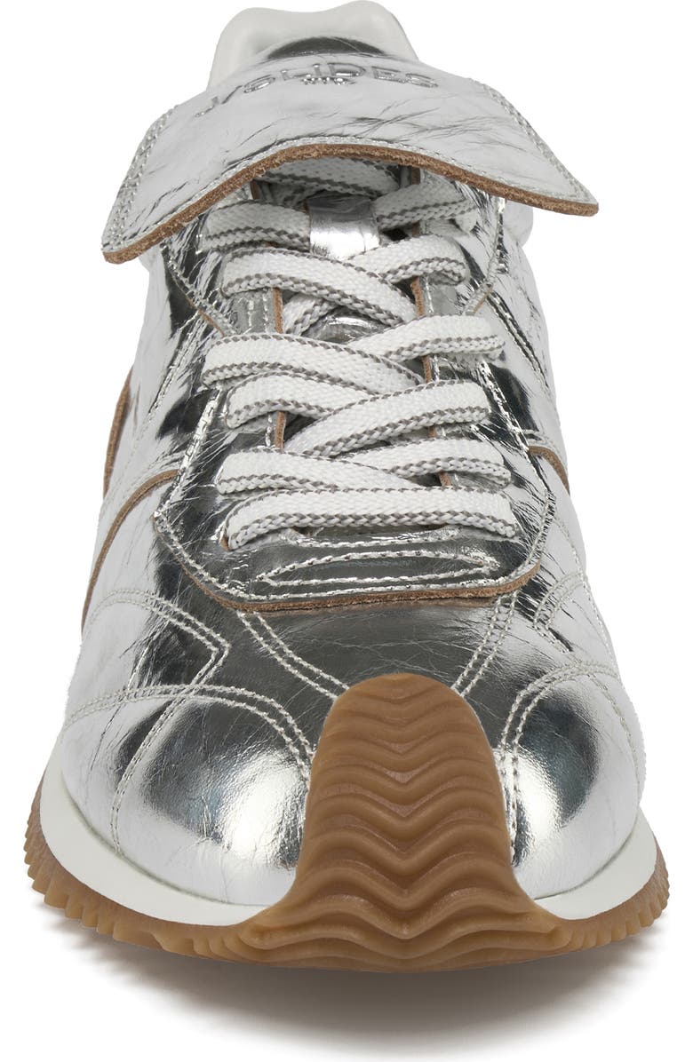 JSlides Lottie Genuine Shearling Sneaker, Alternate, color, Silver