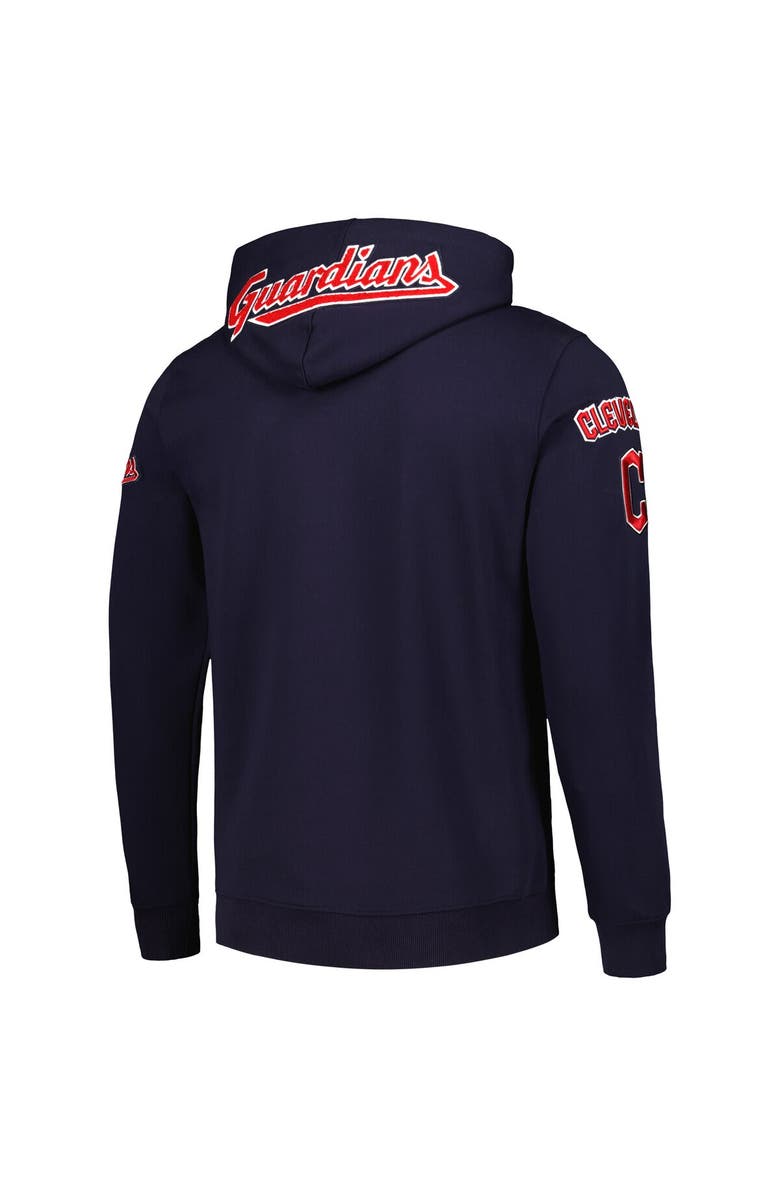 PRO STANDARD Men's Pro Standard Navy Cleveland Guardians Team Logo Pullover Hoodie, Alternate, color,