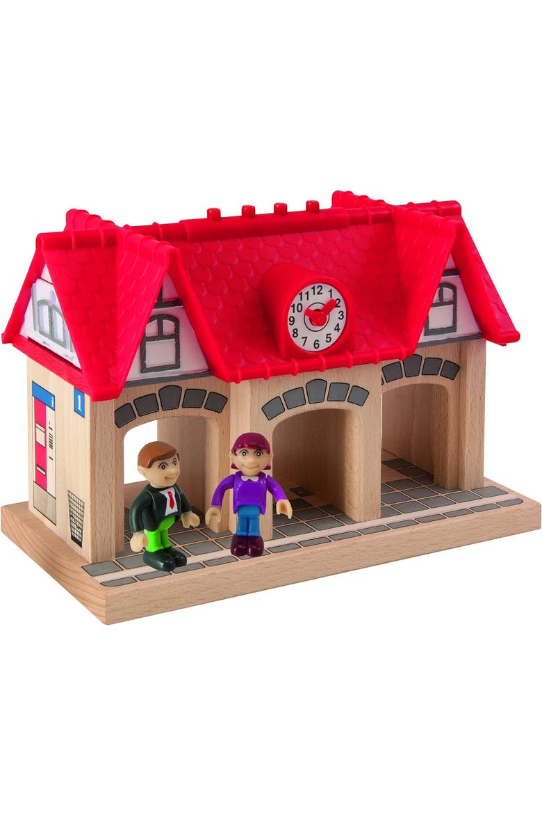 3 Piece Wooden Soundstation For Trains, Alternate, color, Multicolored