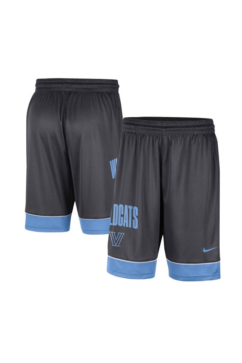 Men's Nike Charcoal/Light Blue Villanova Wildcats Performance Fast Break Shorts, Main, color, Charcoal