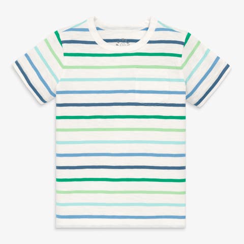 Kids Pocket Tee In Multi Stripe (Toddler, Little Kid, Big Kid)