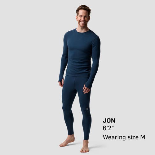 Backcountry Cedars Rws Merino Mid-wt Baselayer Bottom In Blue