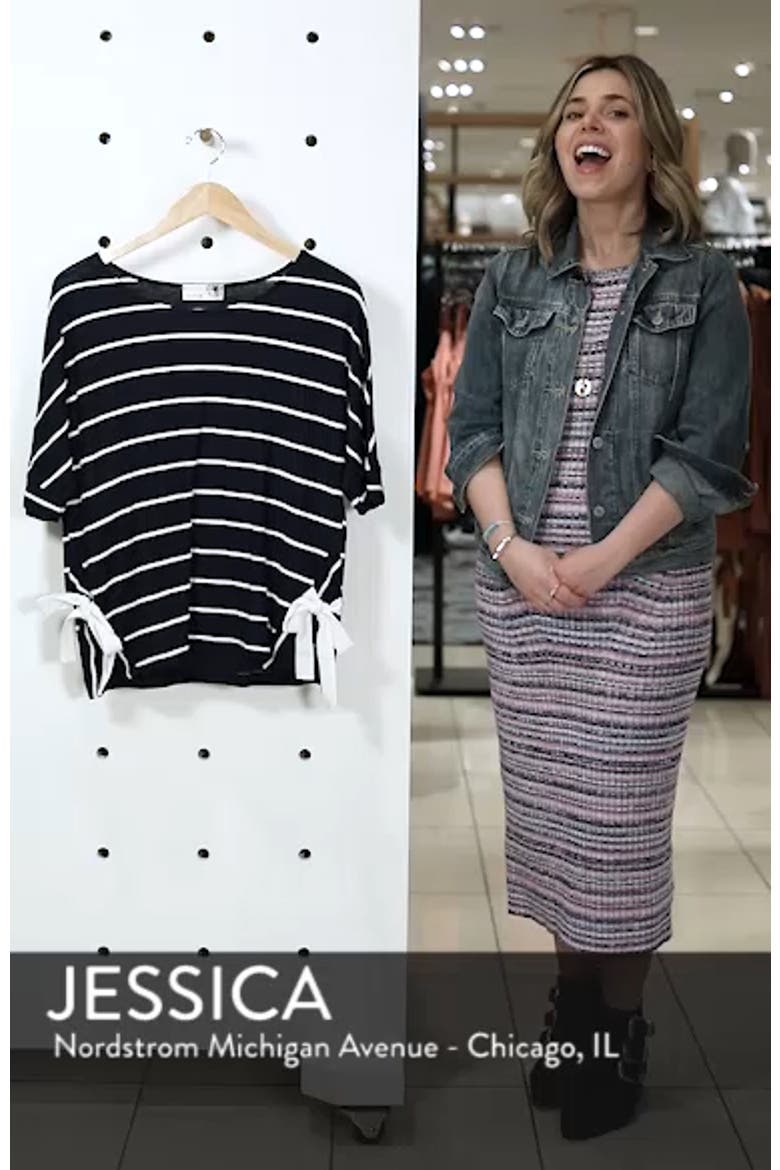 Side Tie Stripe Tee video