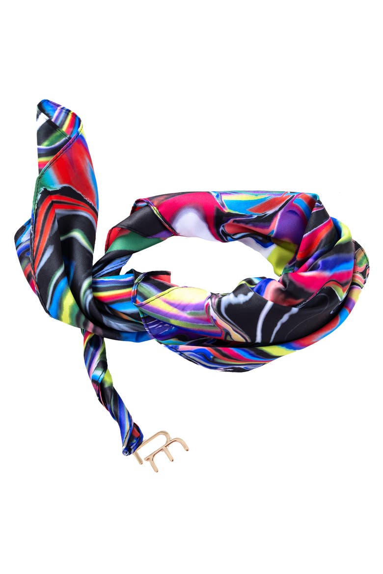TY Print Versa Scarf with logo hardware, Main, color, Multi