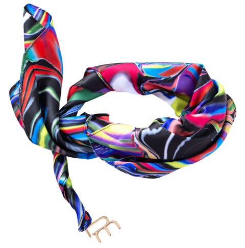TY Print Versa Scarf with logo hardware