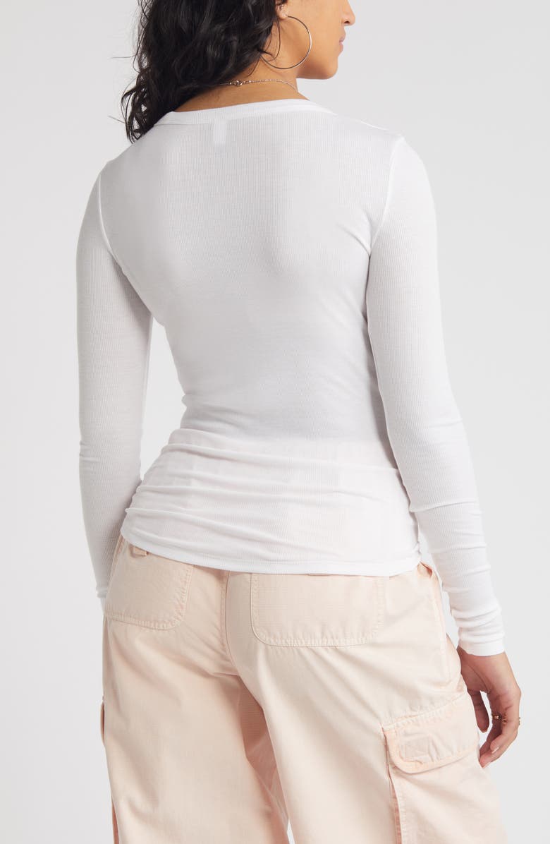 Ribbed Long Sleeve T-Shirt