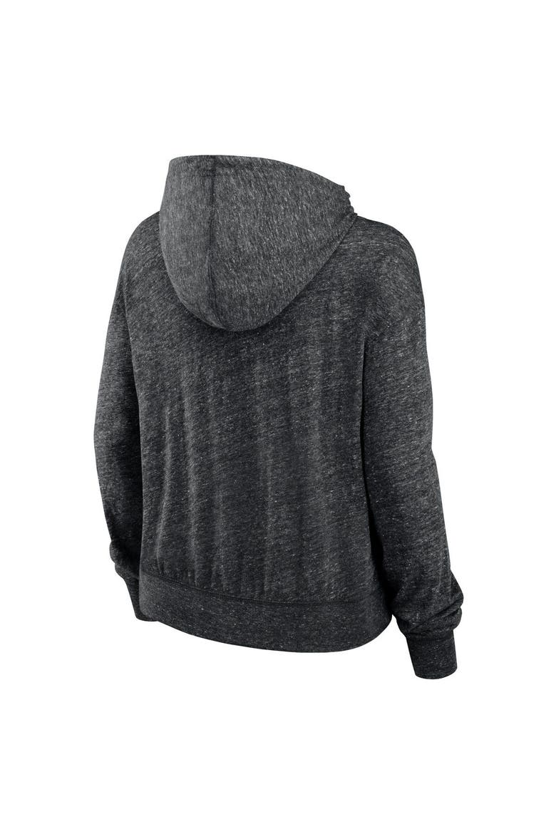 Women's Nike Black Las Vegas Raiders Gym Vintage Lightweight Hooded Top, Alternate, color, Black