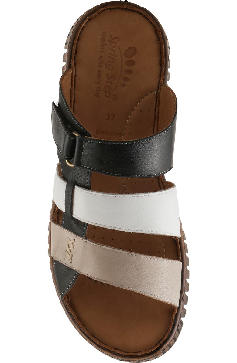 Spring Step Olly Slide Sandal, Alternate, color, Black Multi