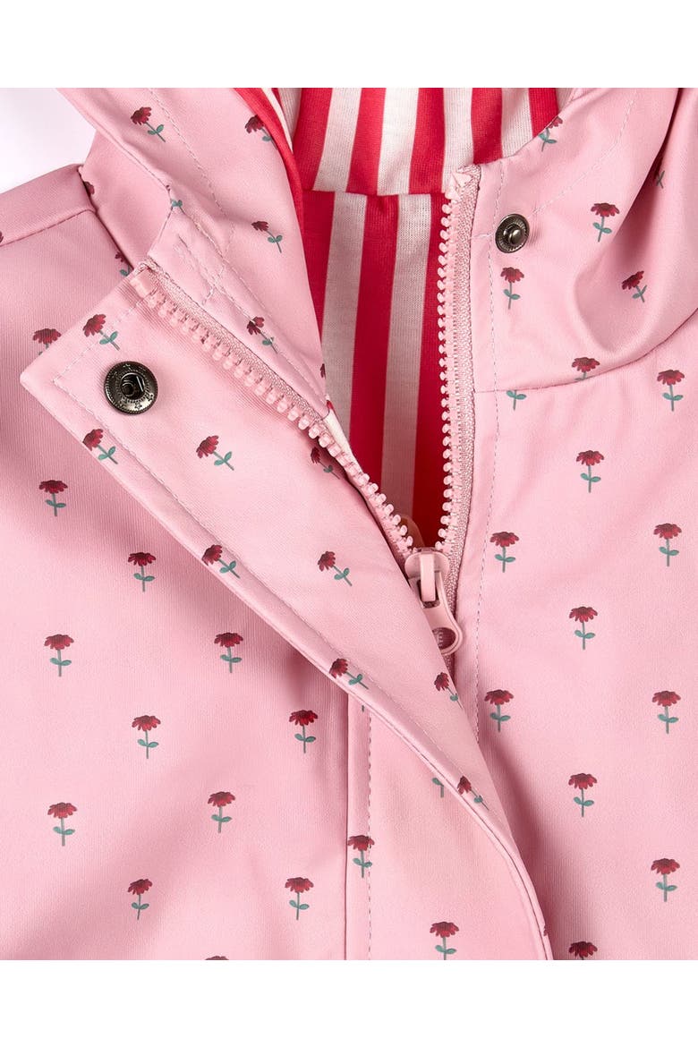 Lined Raincoat with Attached Storage Pouch, Alternate, color, Pink