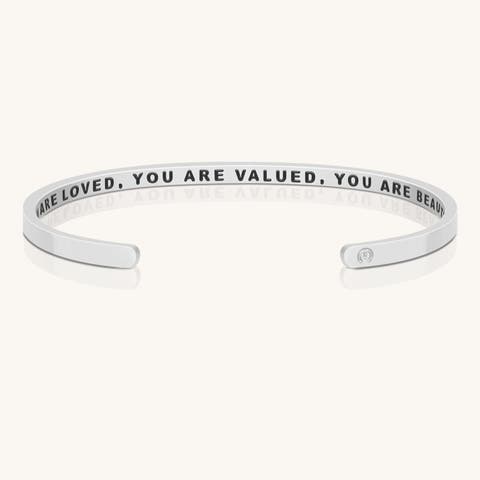 You Are Loved, You Are Valued, You Are Beautiful (within) bracelet