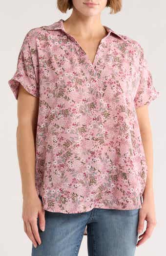 Becky Split Neck Woven Top