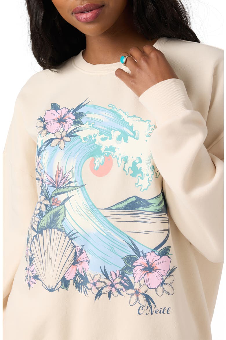 Solis Fleece Graphic Sweatshirt, Alternate, color, TAPIOCA