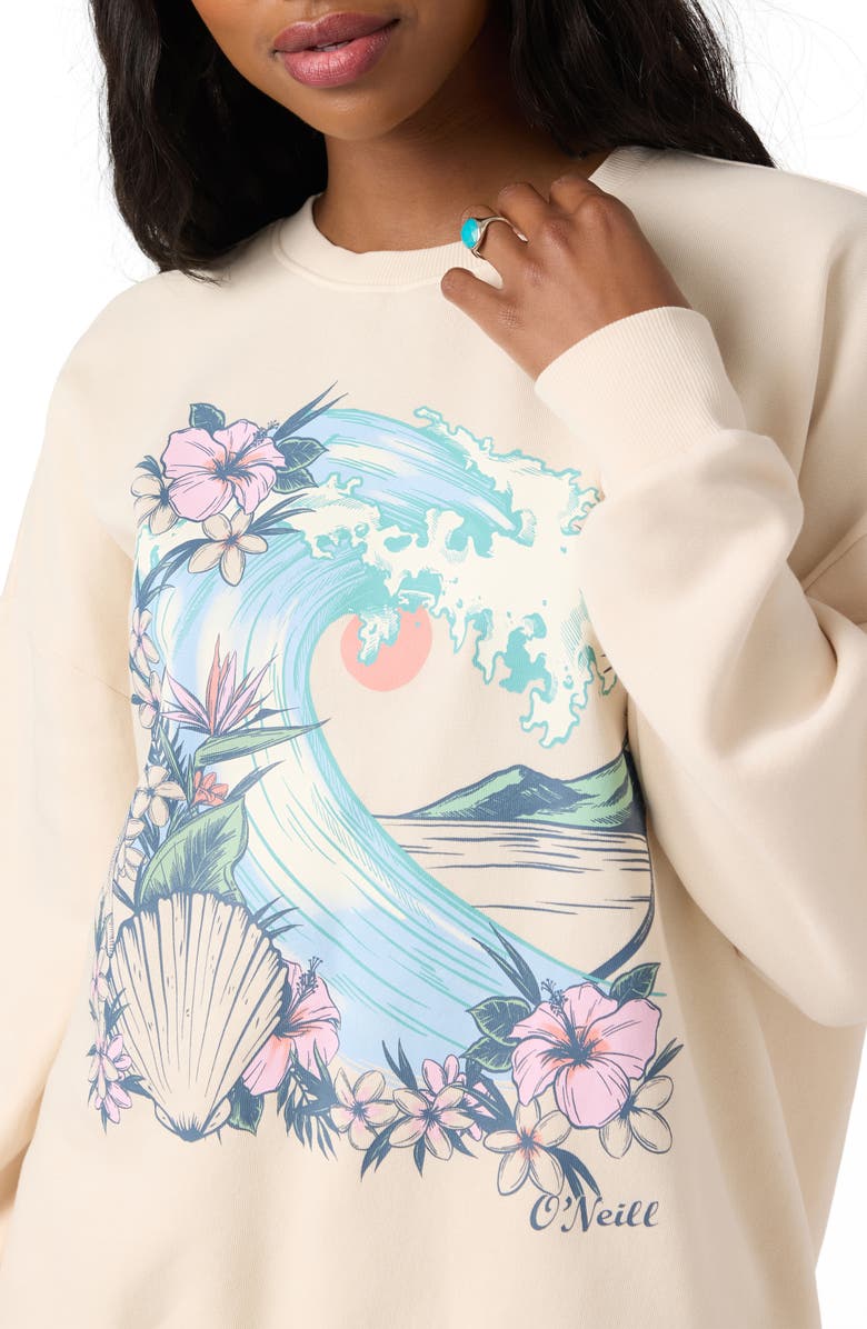 O'Neill Solis Fleece Graphic Sweatshirt, Alternate, color, Tapioca
