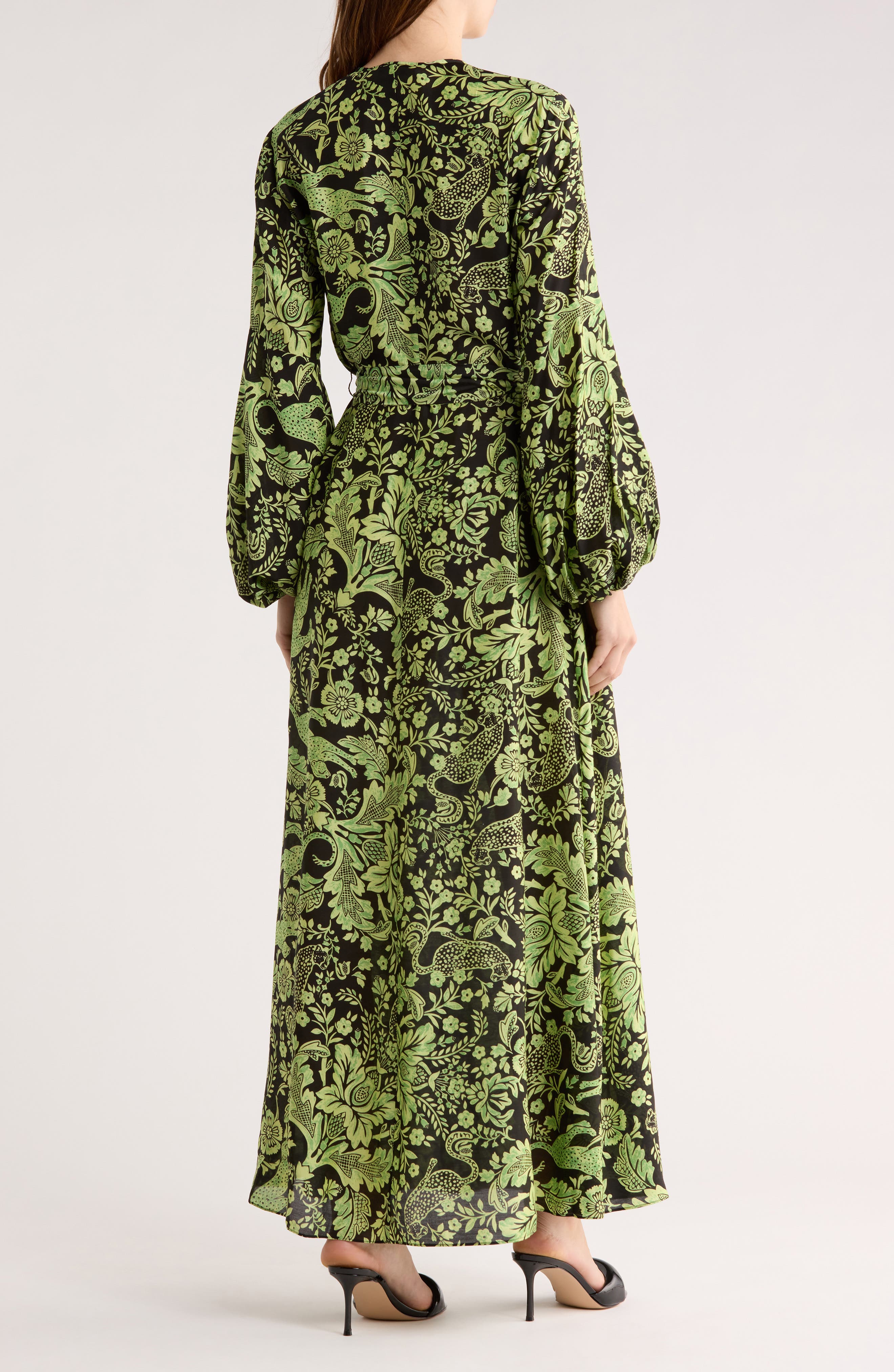 Sal Floral Tie Waist Maxi Dress - image 2